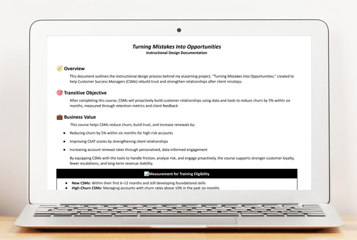 Turning Mistakes Into Opportunities: A CSM’s Guide to Retaining Clients & Rebuilding Trust"